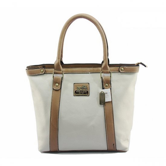 Coach North South Medium White Totes DJD | Women